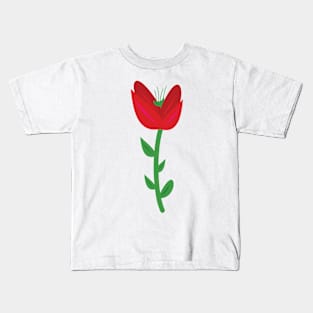 red rose Kids T-Shirt